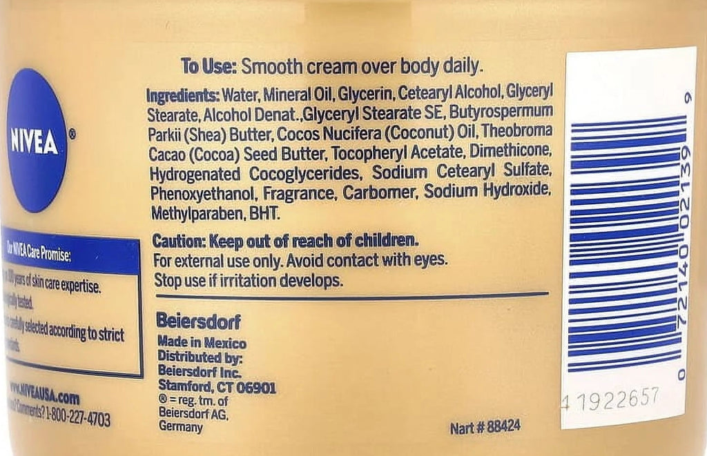 NIVEA COCO BUTTER BODY CREAM