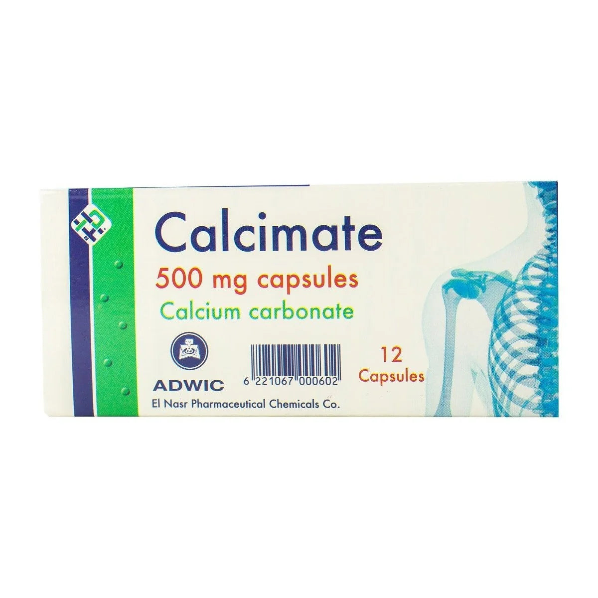 CALCIMATE  500 MG 12 CAP