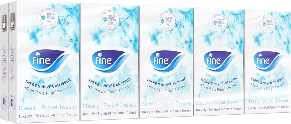 FINE POCKET TISSUES 10 TISSUES