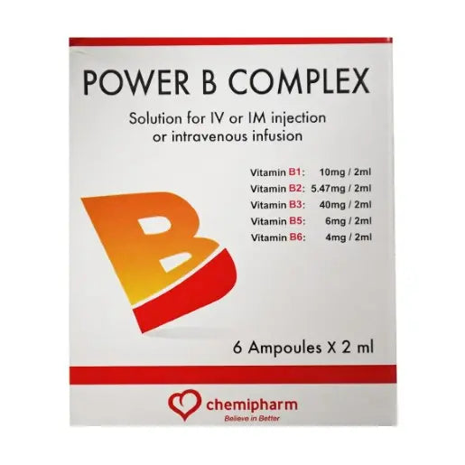 POWER B COMPLEX 2 ML 6 AMP