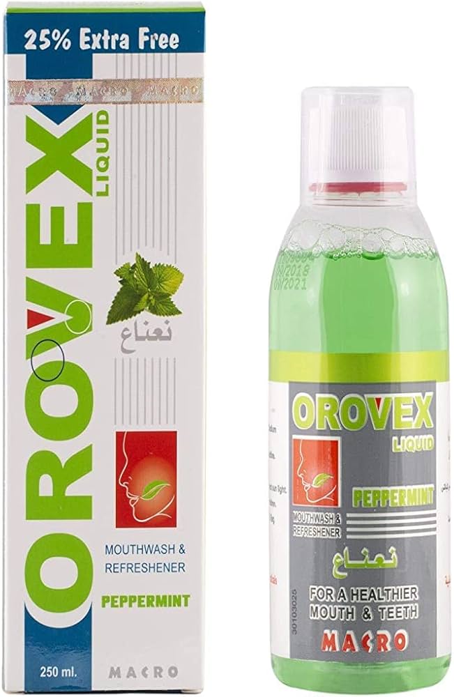 OROVEX MOUTHWASH REFESHENER 250 ML نعناع