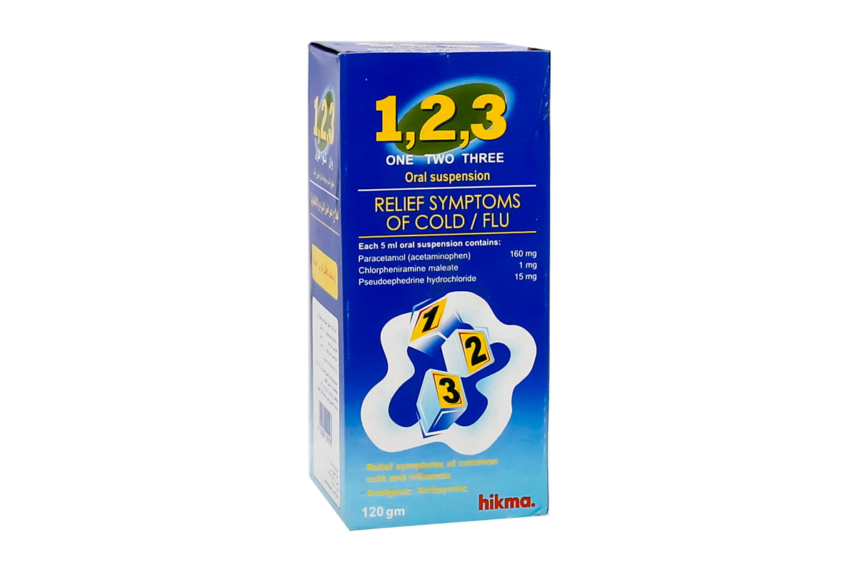 ONE TWO THREE 120 ML SYPUP