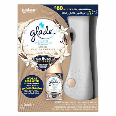 GLADE AUTOMATIC SPRAY SHEER VANILLA 175 ML