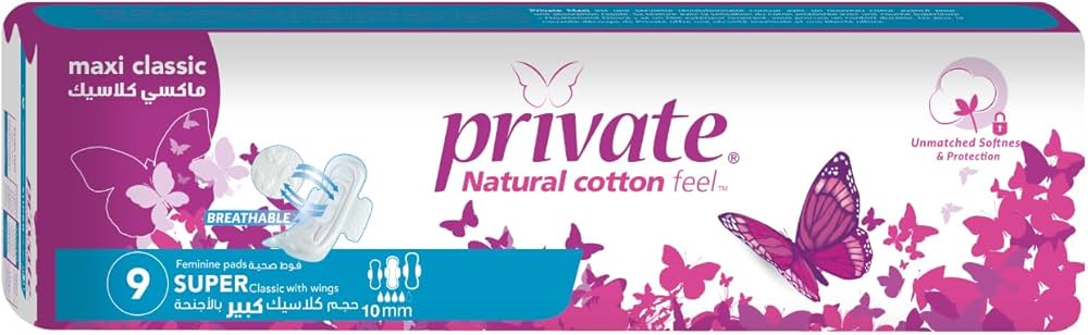 PRIVATE MAXI NIGHT 9 PADS