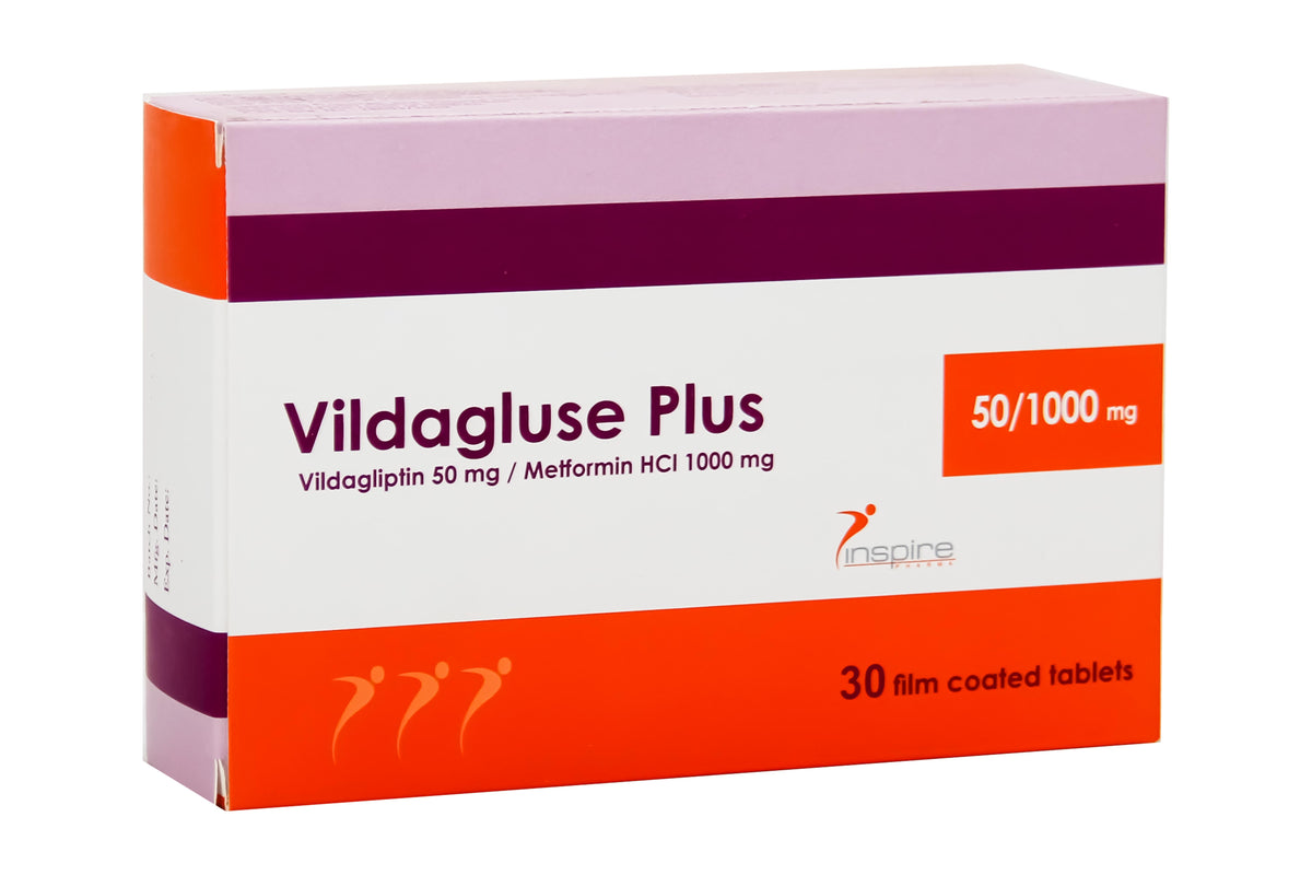 VILDAGLUSE PLUS 50/1000 MG 30 TAB