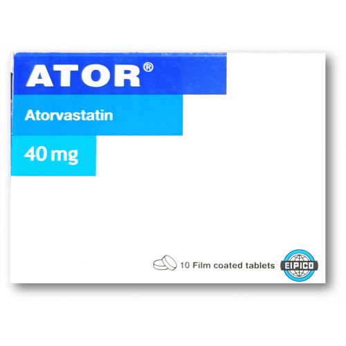 ATOR 40 MG 10 TAB NEW