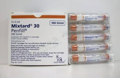 INSULIN  MIXTARD 100 U 30 5.PENFILL NEW