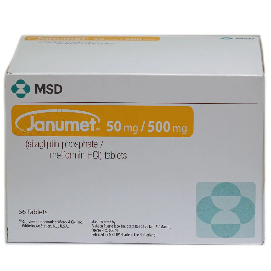 JANUMET 50/500 MG 56 TAB NEW