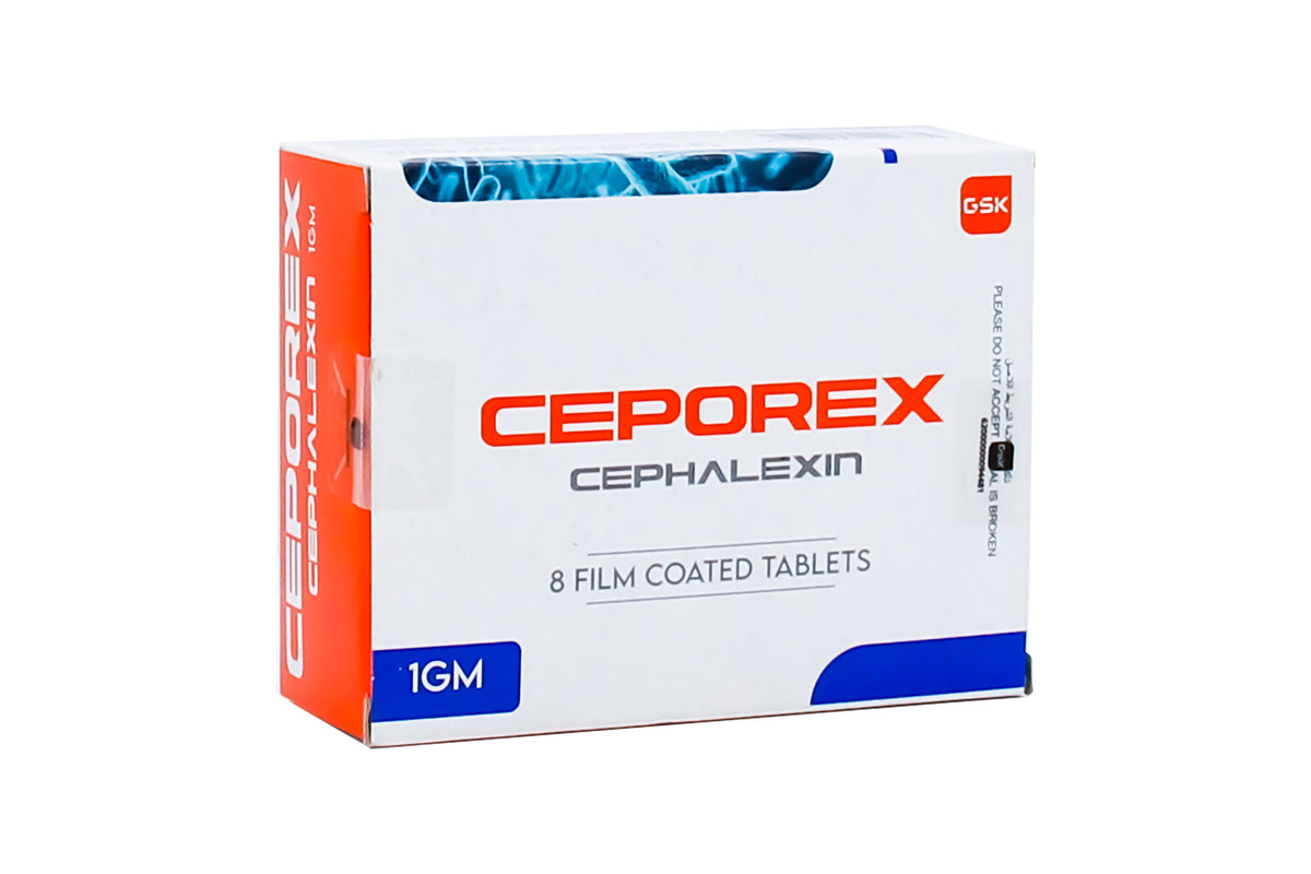 CEPOREX 1 GM 8 TAB NEW