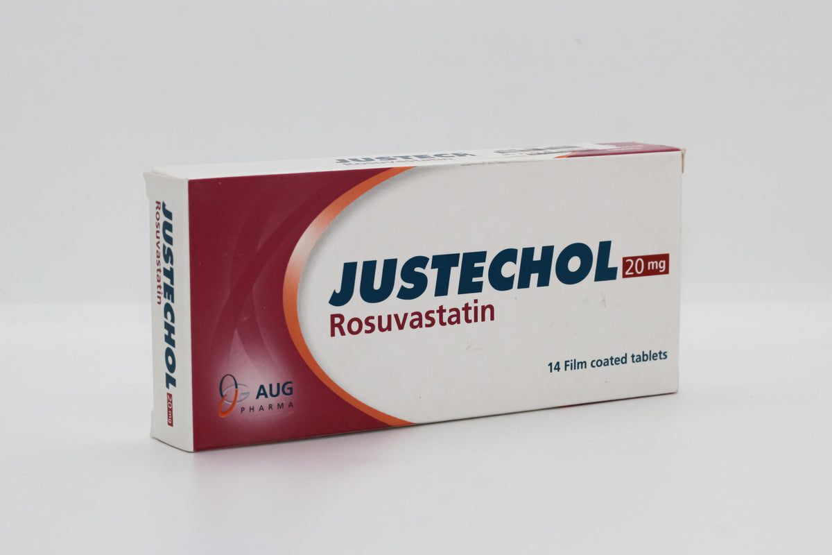JUSTECHOL 20 MG 14 TAB