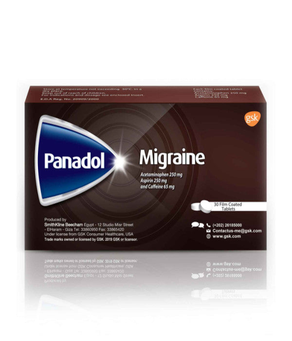 PANADOL MIGRAINE 30 TABS
