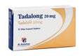 TADALONG 20 MG 4 TABS.