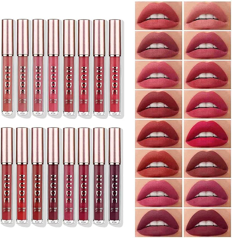 PRETTY WOMEN LIP STICK & LIP GLOSS 16PCS KIT