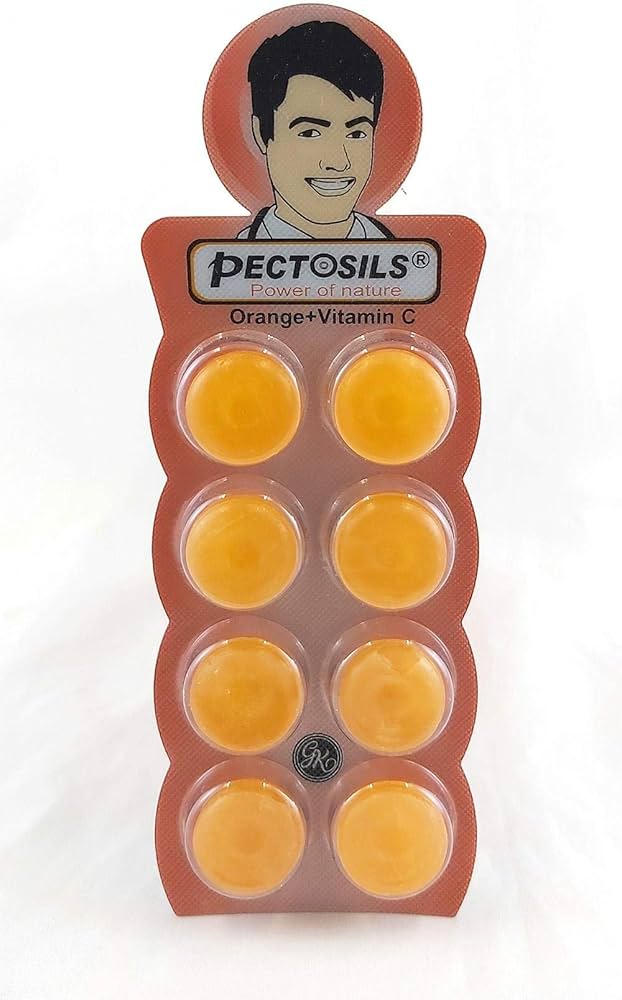 PECTOSILS ORANGE FLAVOUR 8PCS