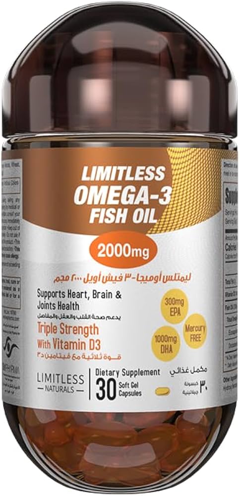 LIMITLESS OMEGA-3 2000 MG 30 CAPS