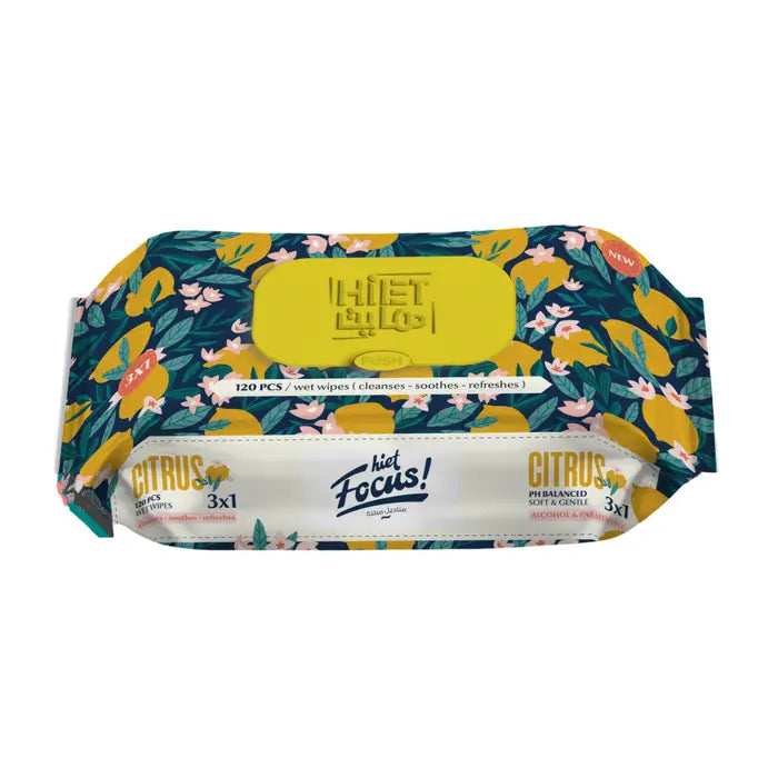 HEIT FOCUS WET WIBES 120PCS