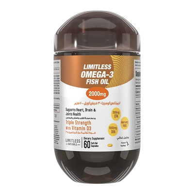 LIMITLESS OMEGA-3 2000 MG 60 CAPS