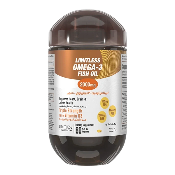 LIMITLESS OMEGA-3 2000 MG 60 CAPS