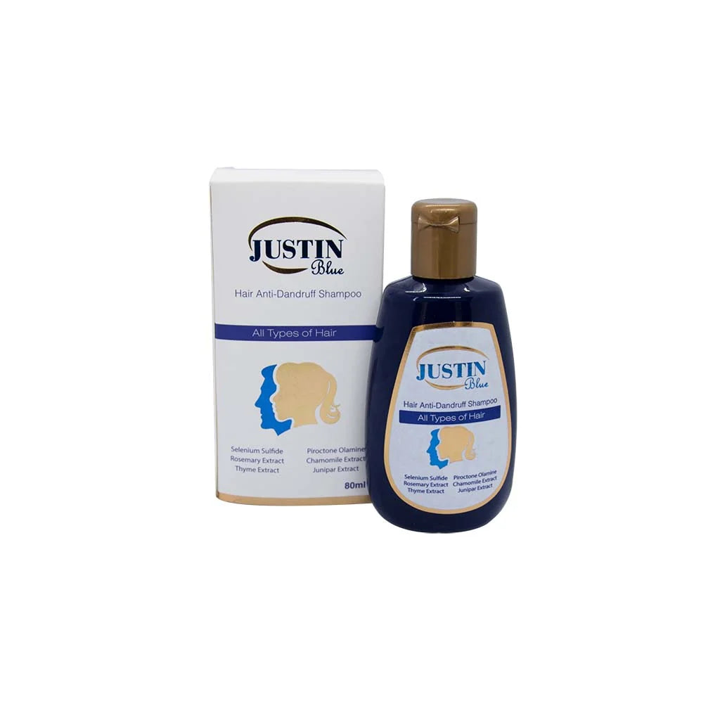 JUSTIN BLUE ANTID SHAMPOO 80ML
