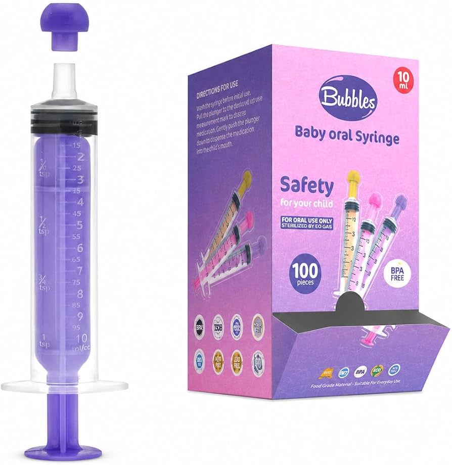 BUBBLES  10ML ORAL SYRING