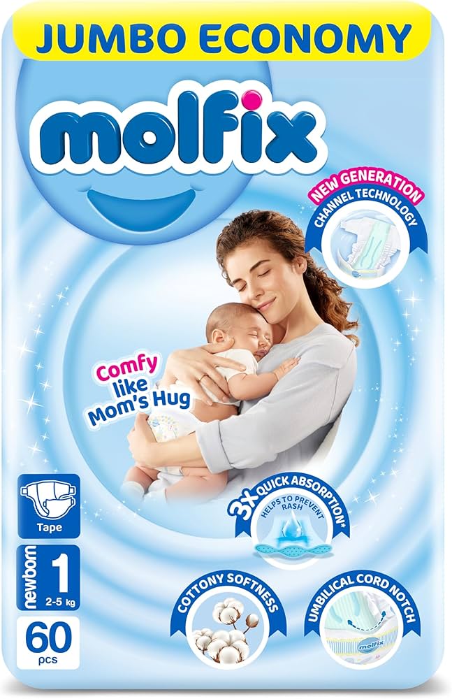 MOLFIX 1 JUMBO NEW BORN 2-5 KG 64+4 PCS
